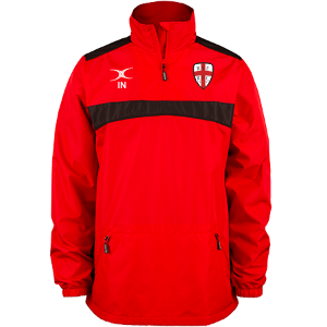 gilbert-rugby-rye-rugby-club-photon-giacca-1-4-zip-rosso-nero-adulto image 1