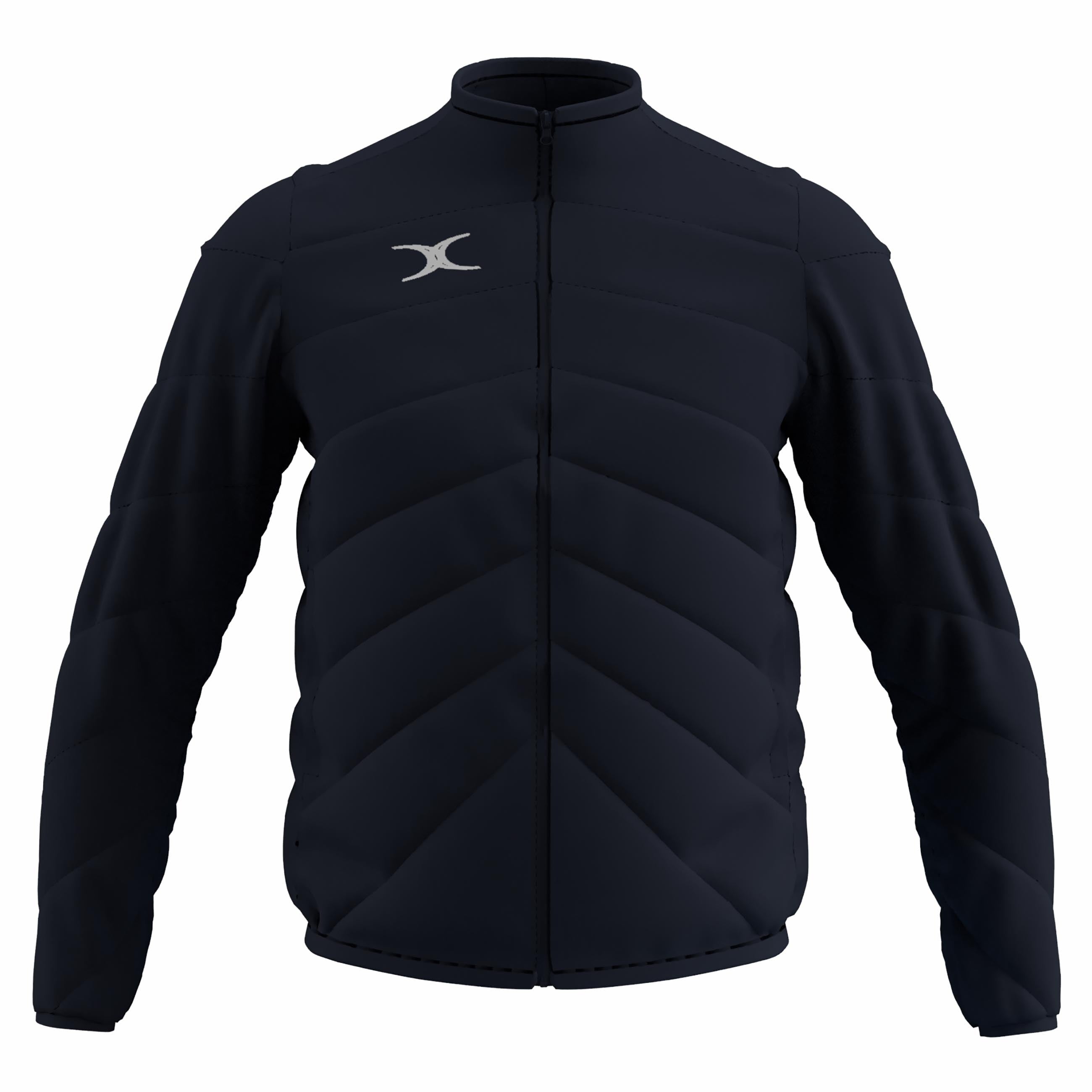 gilbert-rugby-gts-giacca-full-zip-uomo-nero-blu-navy image 7