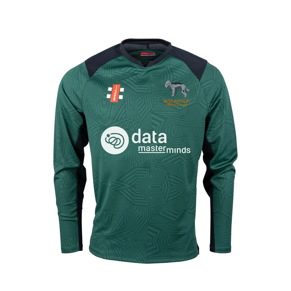 gray-nicolls-bedlington-pro-t20-maglia-l-s-donna-green-black-senior image 1