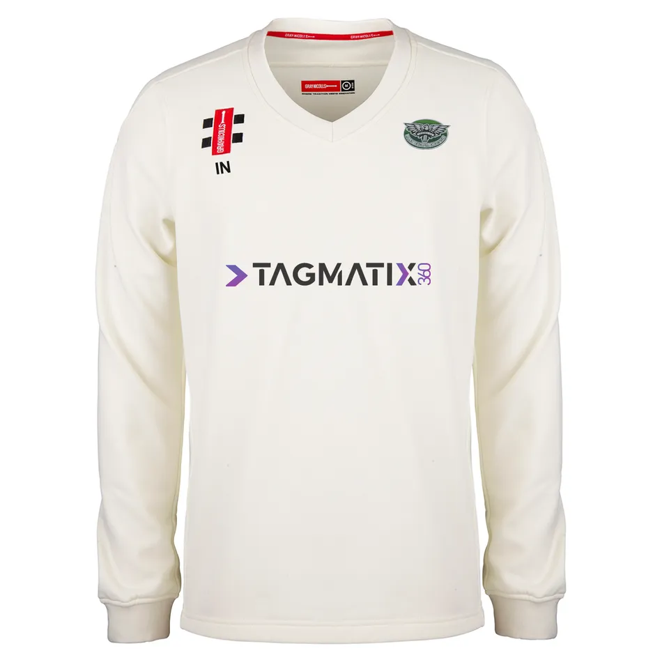 gray-nicolls-ipscol-cc-junior-pro-performance-maglione-match-ivory image 1