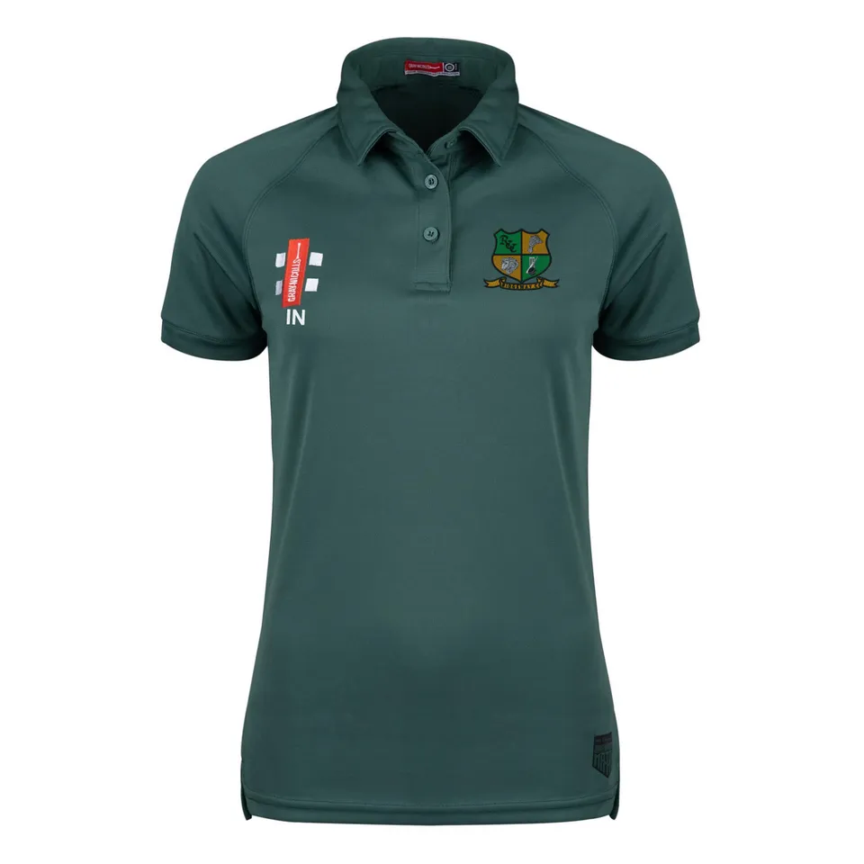 gray-nicolls-ridgeway-cc-matrix-v2-polo-s-s-donna-verde image 1