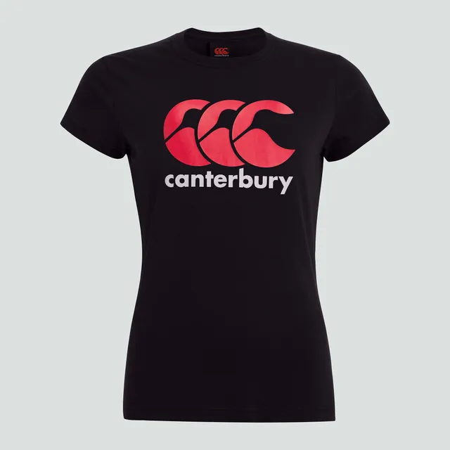 canterbury-ccc-logo-tee-donna-nero image 1