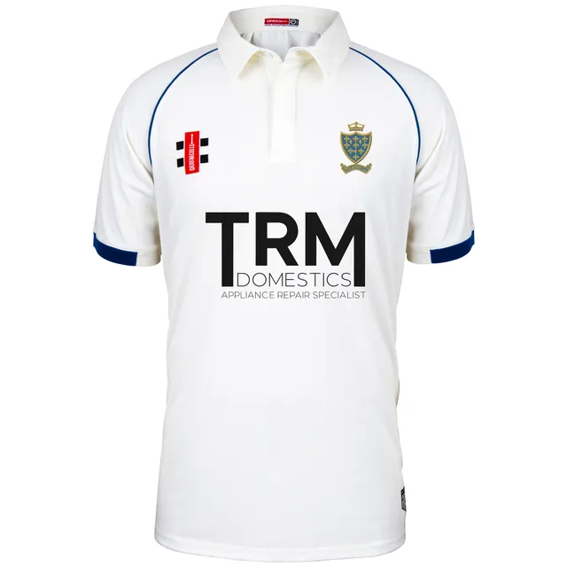 gray-nicolls-matrix-v2-maglia-s-s-junior-stockport-cc-avorio-navy image 1