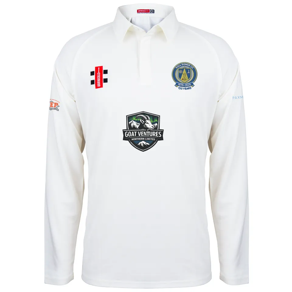 gray-nicolls-hall-bower-cc-matrix-v2-maglia-cricket-manica-lunga-avorio-senior image 1