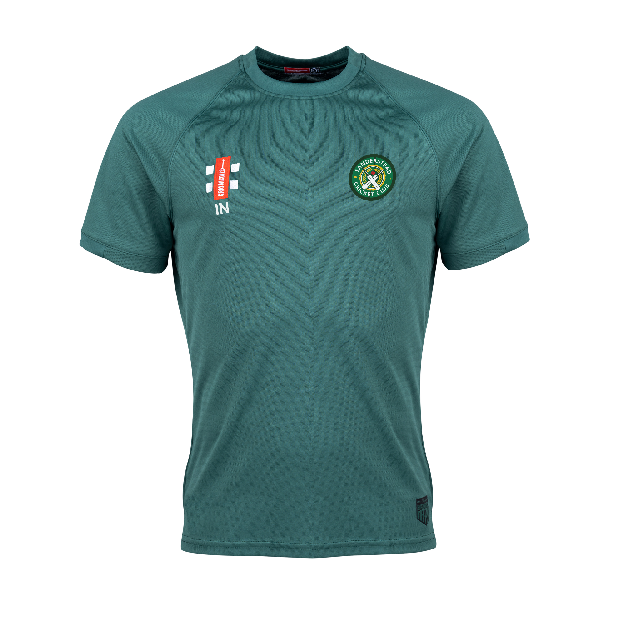 gray-nicolls-sanderstead-cc-junior-matrix-v2-t-shirt-manica-corta-verde image 1