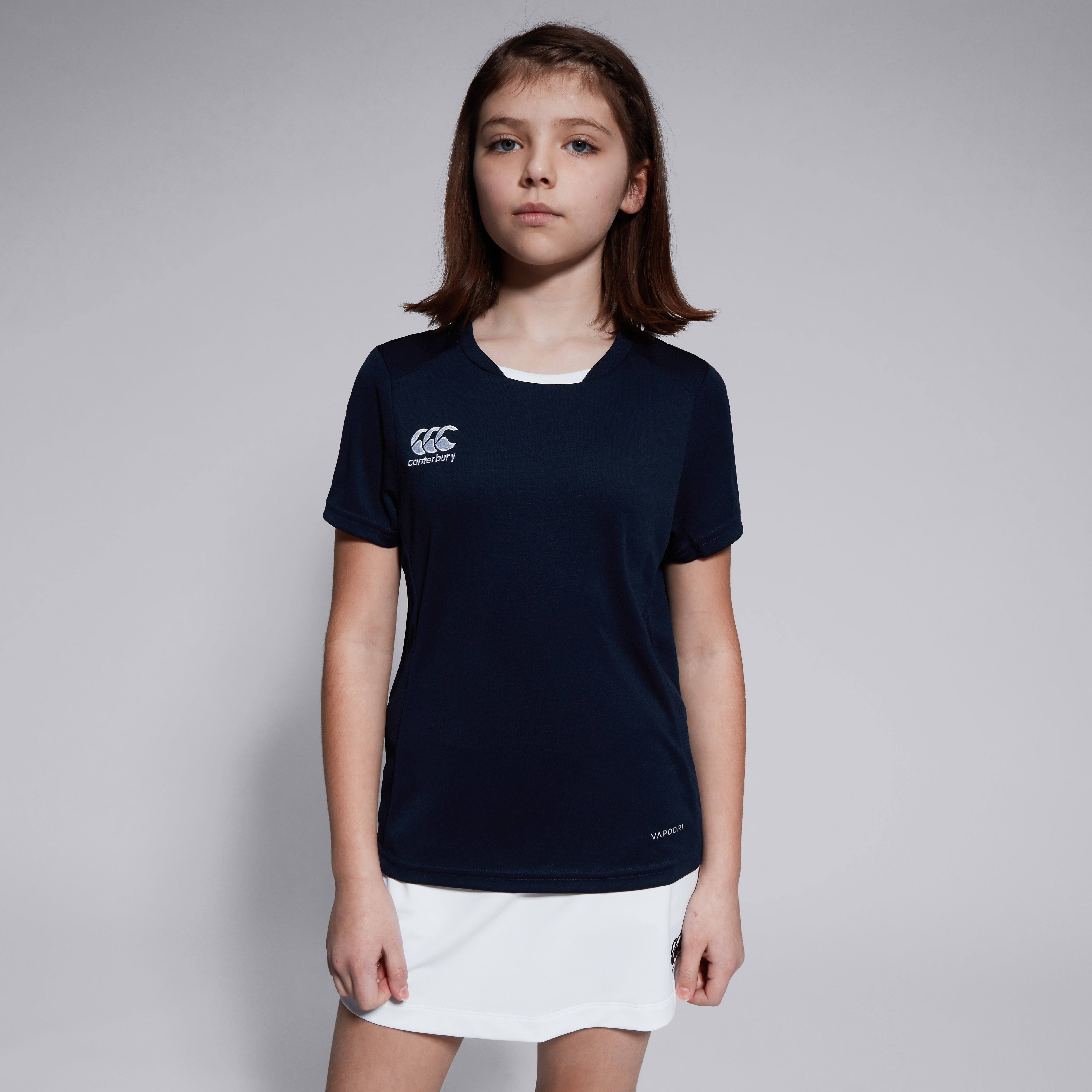 canterbury-club-dry-tee-junior-maglia-rugby-bambino-blu-navy image 4