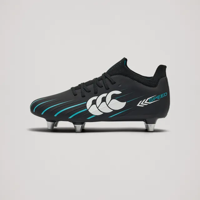 canterbury-speed-falcon-2-0-pro-sg-junior-unisex-scarpe-rugby-nero image 1