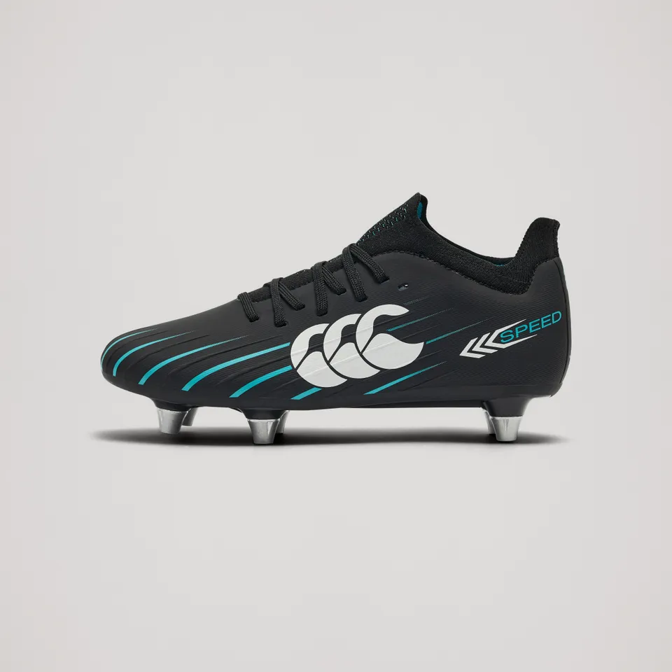 canterbury-speed-falcon-2-0-pro-sg-junior-unisex-scarpe-rugby-nero image 1