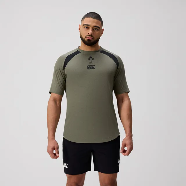 canterbury-ireland-elite-training-tee-uomo-verde-t-shirt-allenamento-rugby image 1