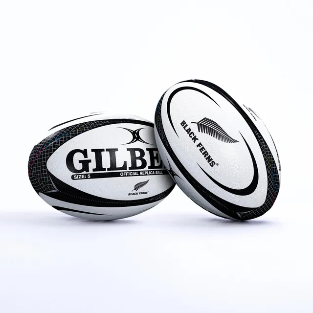 gilbert-rugby-black-ferns-replica-ball-size-5-pallone-rugby-replica image 1