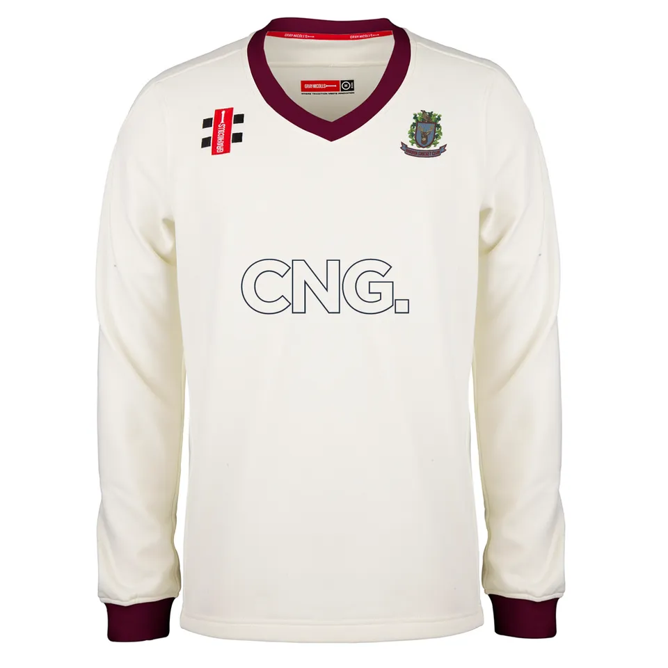 gray-nicolls-harden-cricket-club-junior-maglione-match-pro-performance-avorio-bo image 1