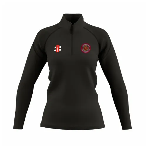 gray-nicolls-cambourne-cc-gts-pile-1-4-zip-donna-nero image 1