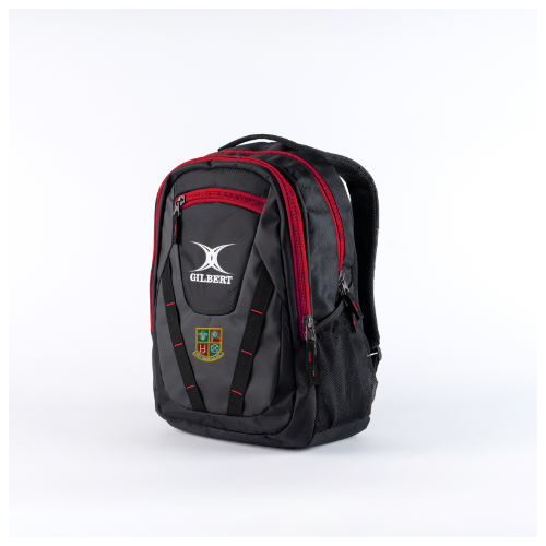gilbert-rugby-new-tredegar-rfc-club-v4-zaino-nero-rosso image 1