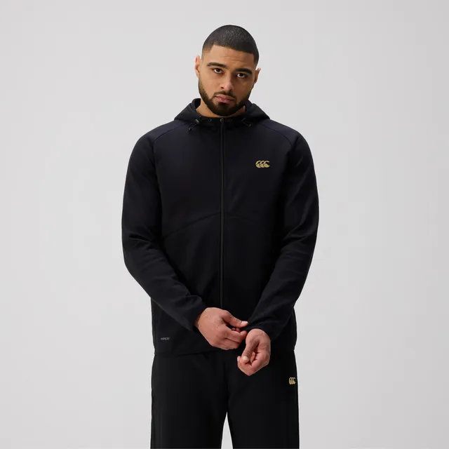 canterbury-tempo-felpa-cappuccio-full-zip-uomo-nero image 1