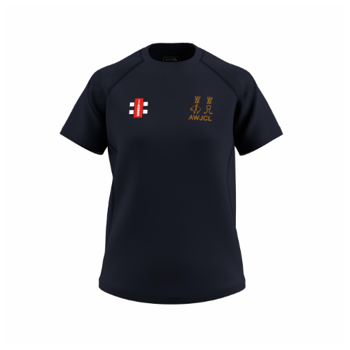 gray-nicolls-aire-wharfe-donna-t-shirt-cricket-gts-manica-corta-blu-navy-scuro image 1