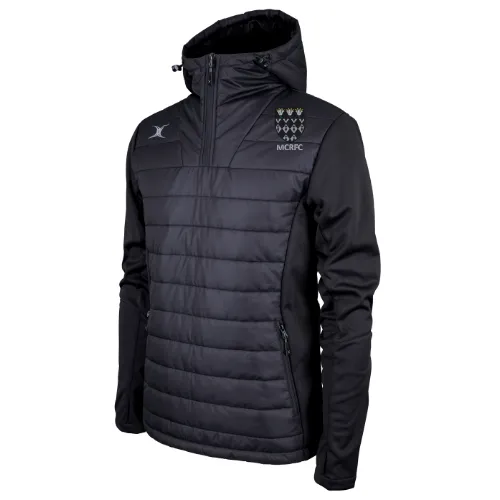 gilbert-rugby-magdalen-college-rugby-pro-giacca-quarter-zip-uomo-adulto-nero image 1