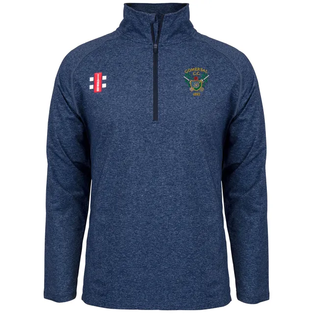 gray-nicolls-gomersal-cricket-club-senior-mid-layer-velocity-navy-con-mezza-zip image 1