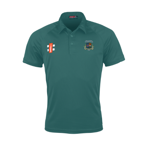 gray-nicolls-matrix-v2-polo-cricket-bambino-thrapston-cc-verde-manica-corta image 1