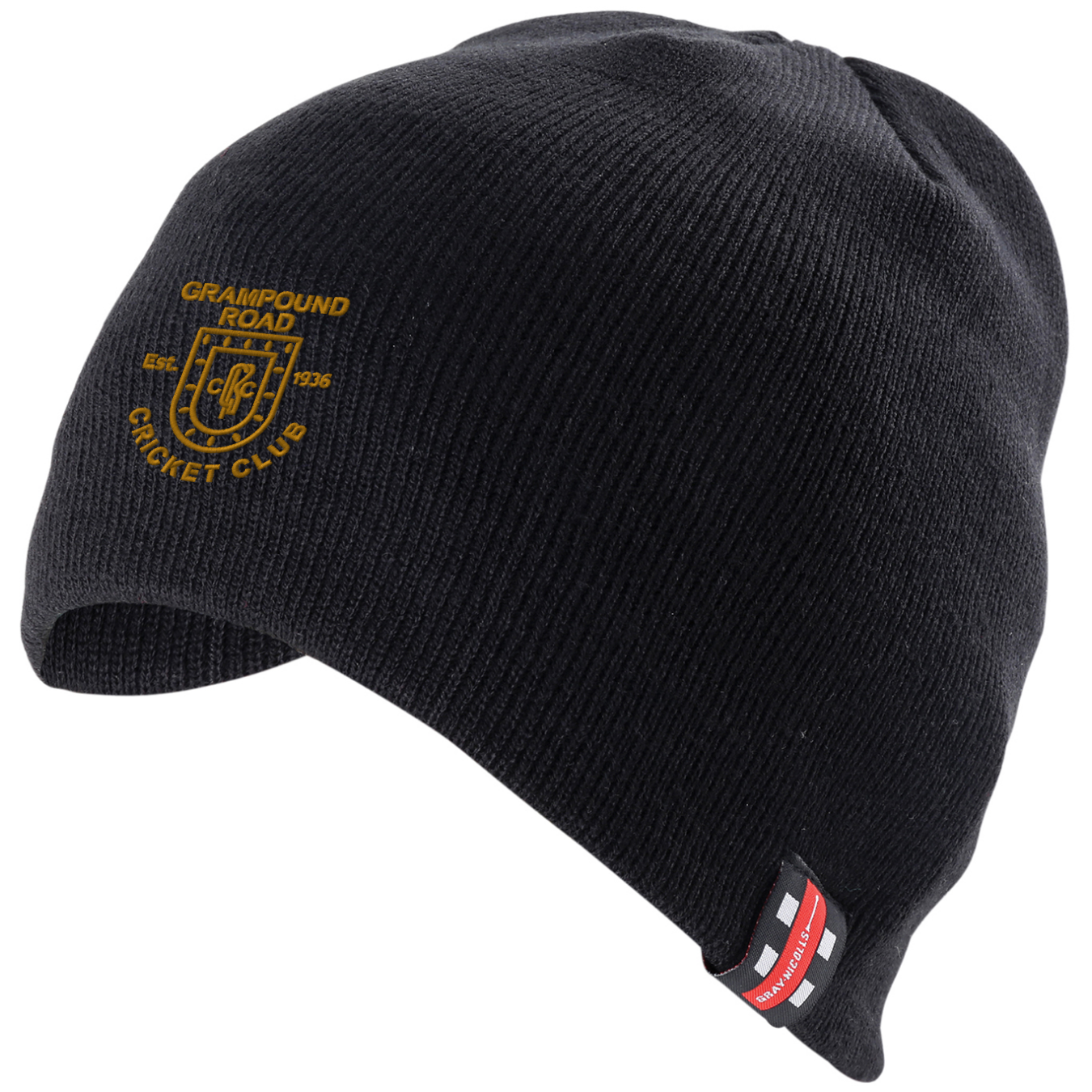 gray-nicolls-grampound-road-cc-beanie-hat-nero-adulto image 1
