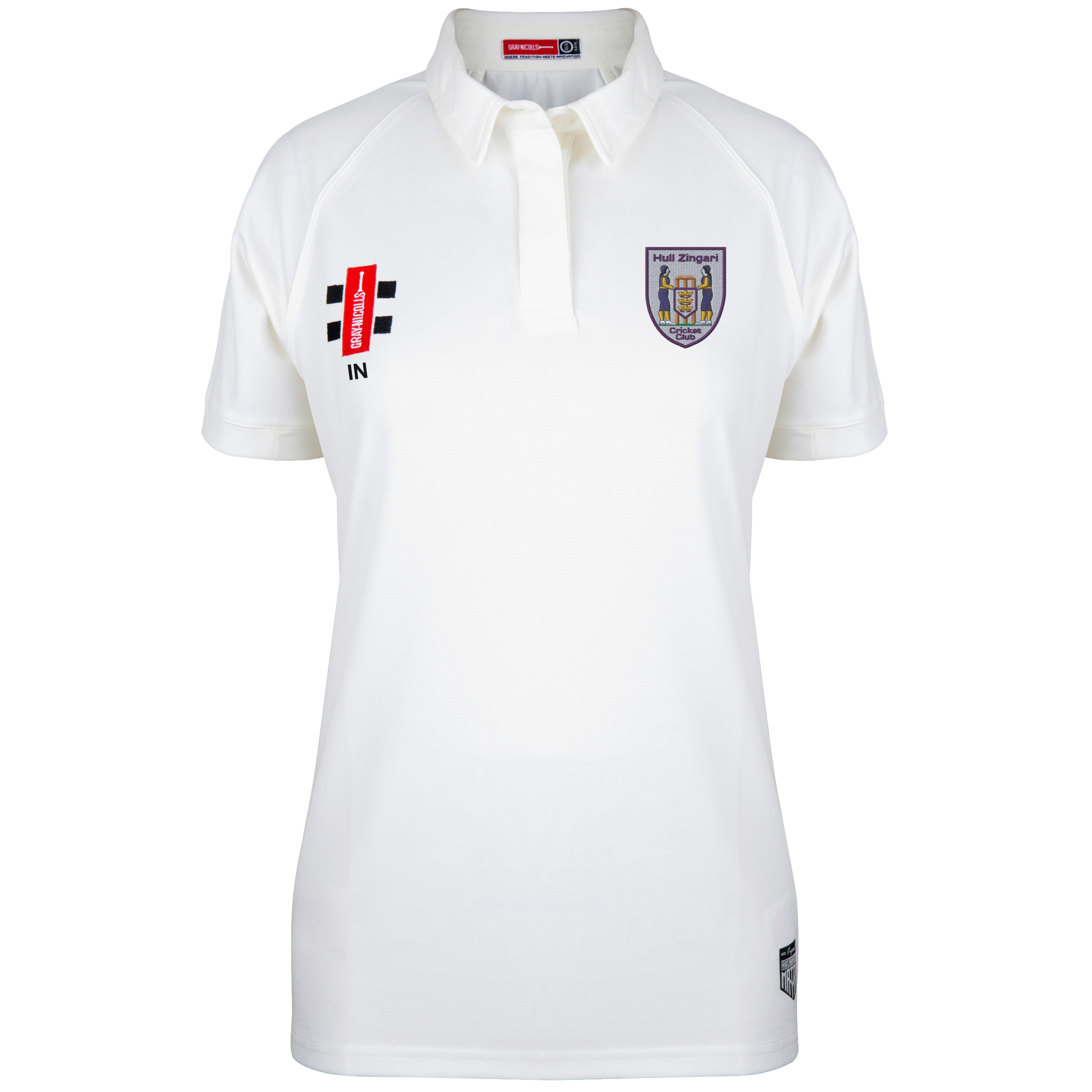 gray-nicolls-matrix-v2-s-s-maglia-cricket-hull-zingari-cc-donna-avorio image 1