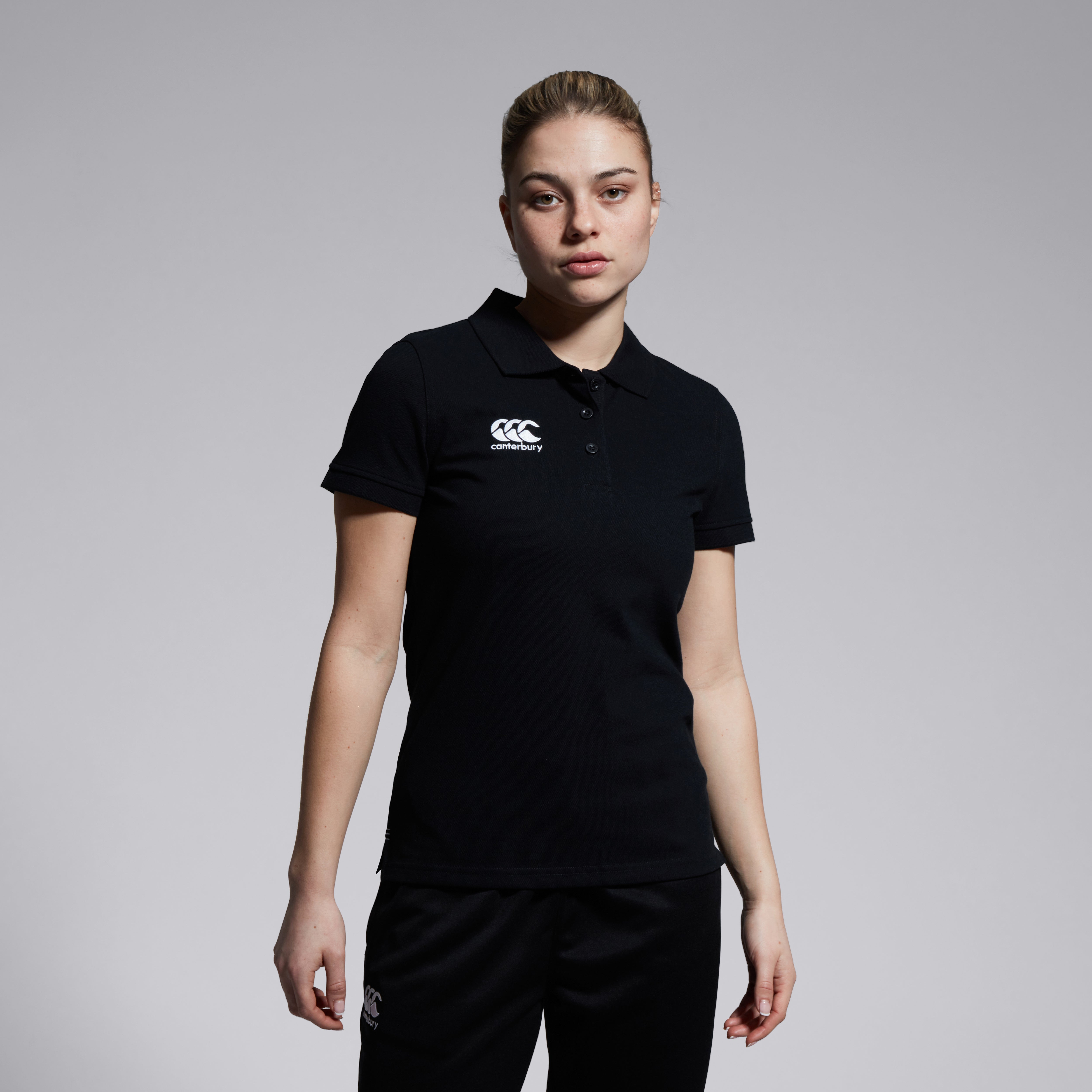 canterbury-waimak-polo-donna-nero image 2