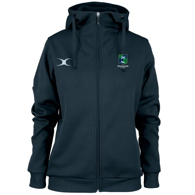 gilbert-rugby-boroughmuir-felpa-donna-pro-con-cappuccio-blu-navy-scuro image 1