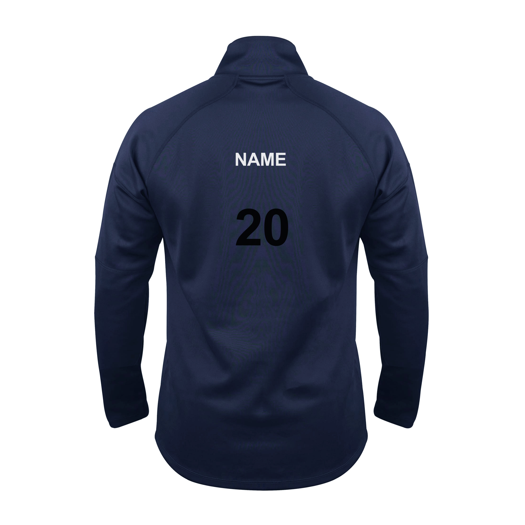 gray-nicolls-carrib-united-felpa-pro-thermo-fleece-1-4-zip-blu-navy-senior image 2