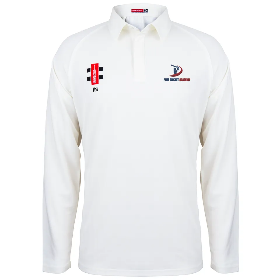 gray-nicolls-pure-cricket-academy-matrix-v2-maglia-cricket-senior-manica-lunga-i image 1