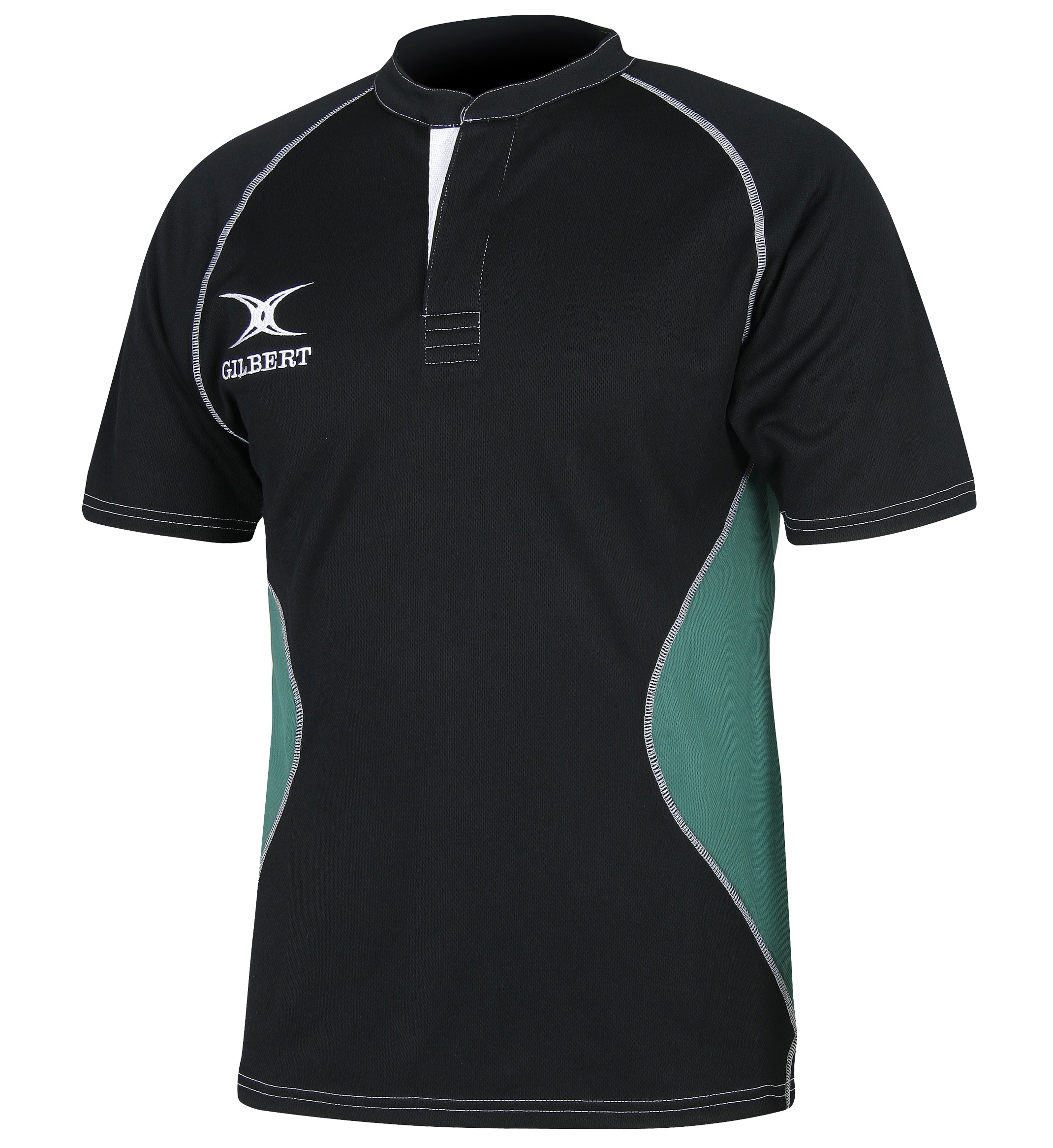 gilbert-rugby-xact-v2-maglia-match-rugby-junior-black-green image 4