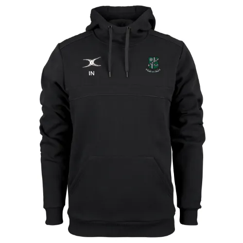 gilbert-rugby-felpa-cappuccio-photon-bambino-wharfedale-rufc-nera-personalizzata image 1