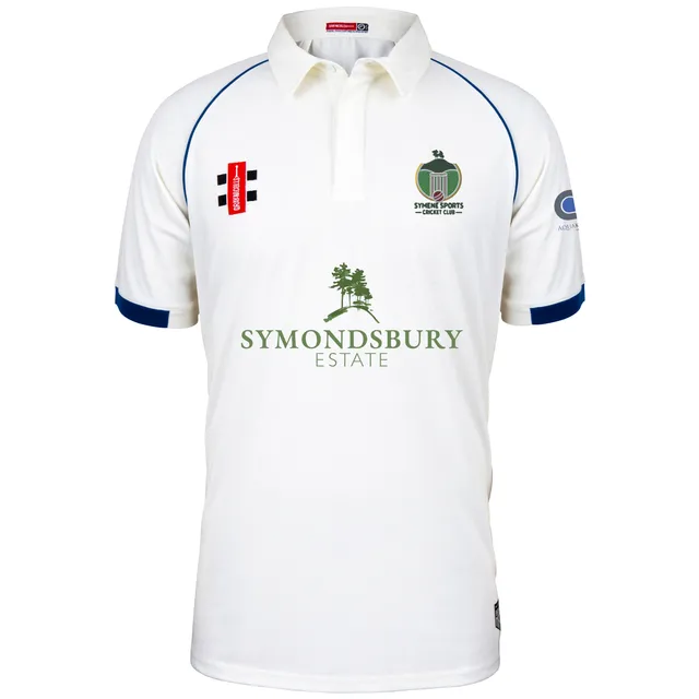 gray-nicolls-matrix-v2-maglia-cricket-manica-corta-junior-symene-cc-avorio-navy image 1