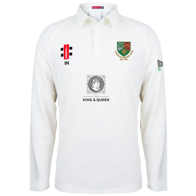 gray-nicolls-matrix-v2-maglia-cricket-manica-lunga-caterham-cc-senior-avorio image 1