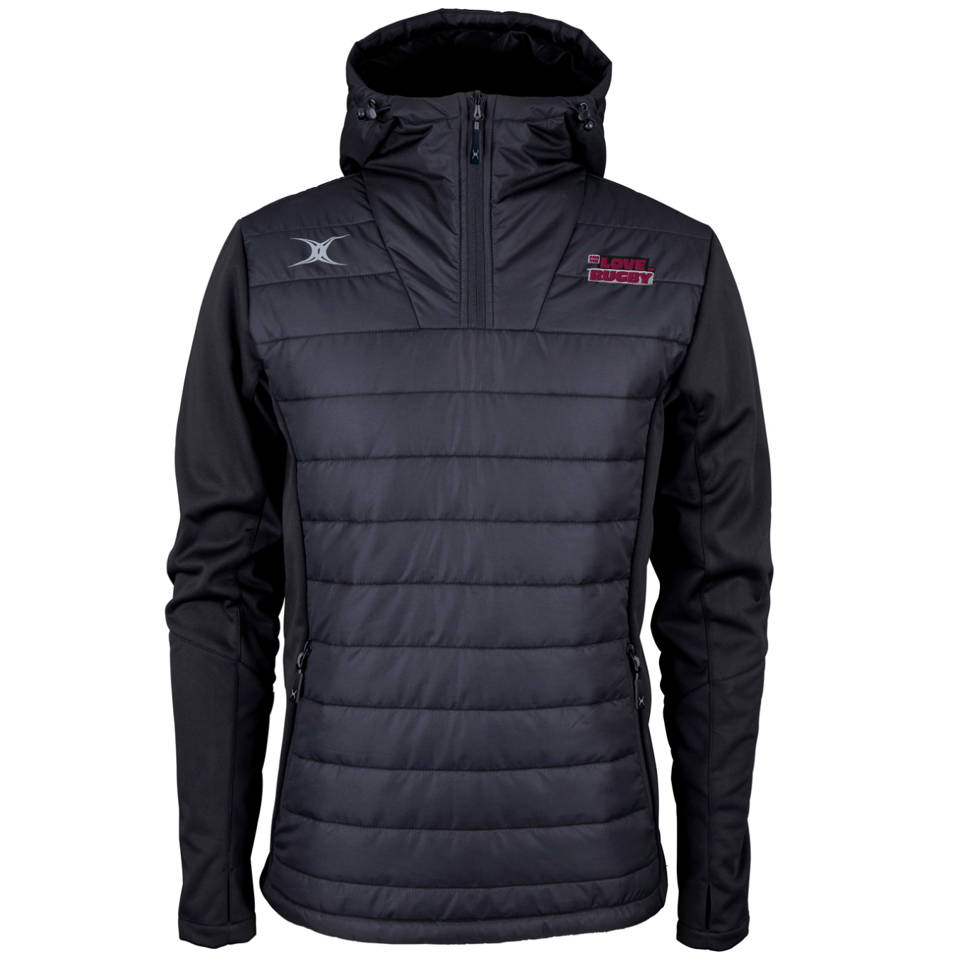 gilbert-rugby-pro-active-felpa-quarter-zip-senior-nero-for-the-love-of-rugby image 2