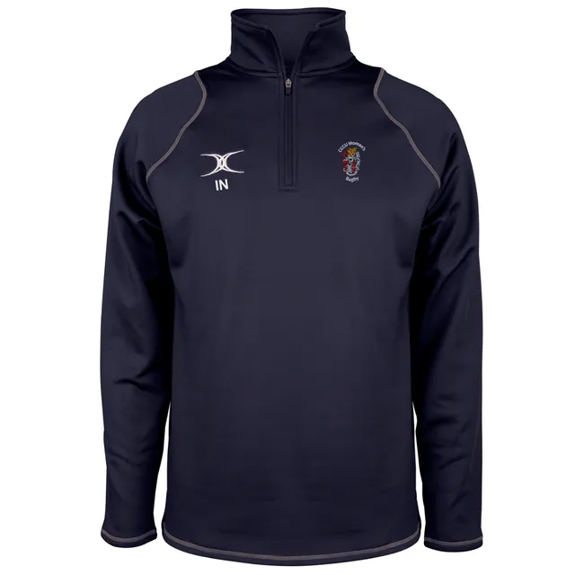 gilbert-rugby-cccu-rugby-pile-1-4-zip-quest-uomo-blu-navy-senior image 1