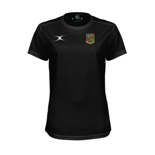 gilbert-rugby-new-tredegar-rfc-photon-ii-t-shirt-donna-nero image 2