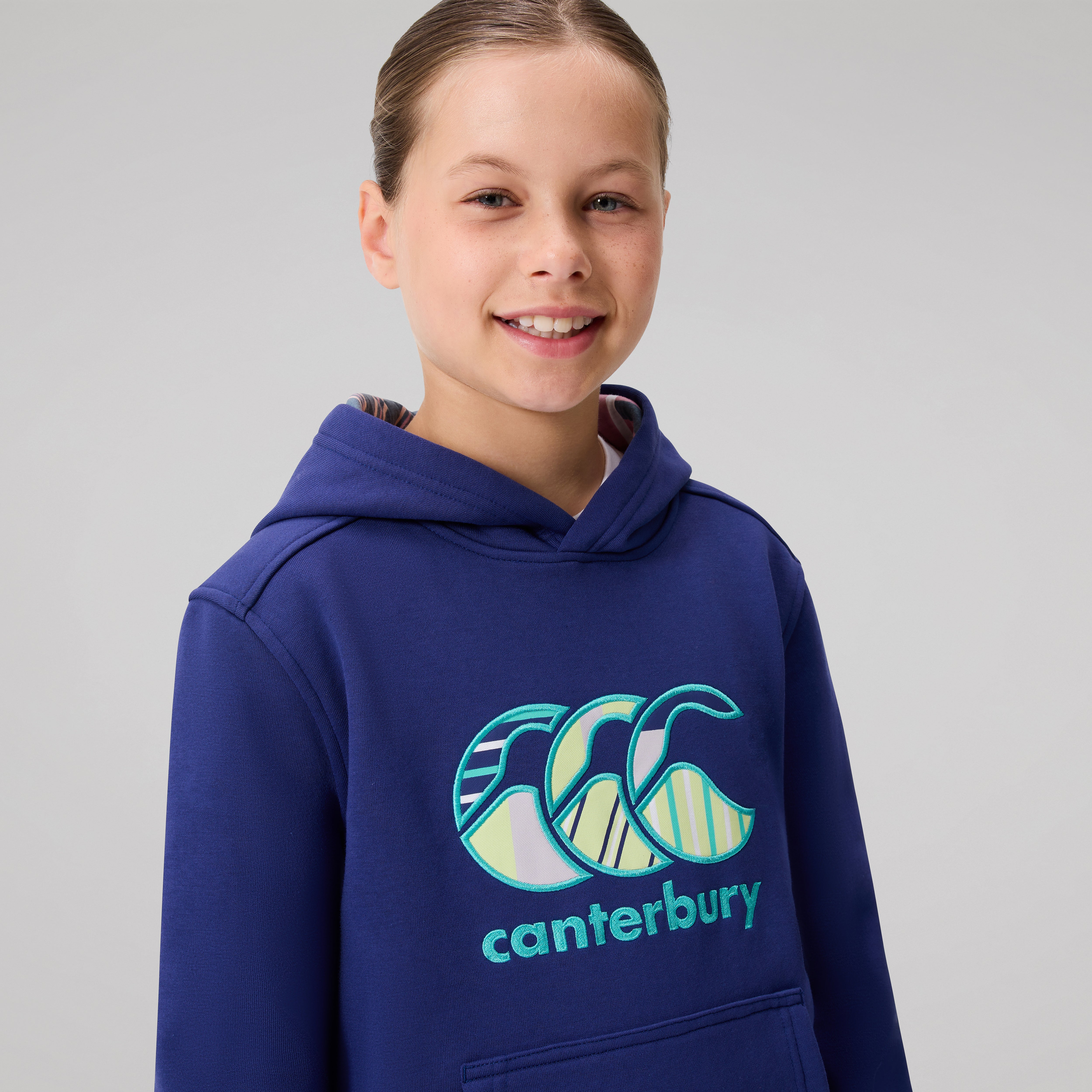 canterbury-felpa-uglies-con-cappuccio-bambino-blu-navy image 7