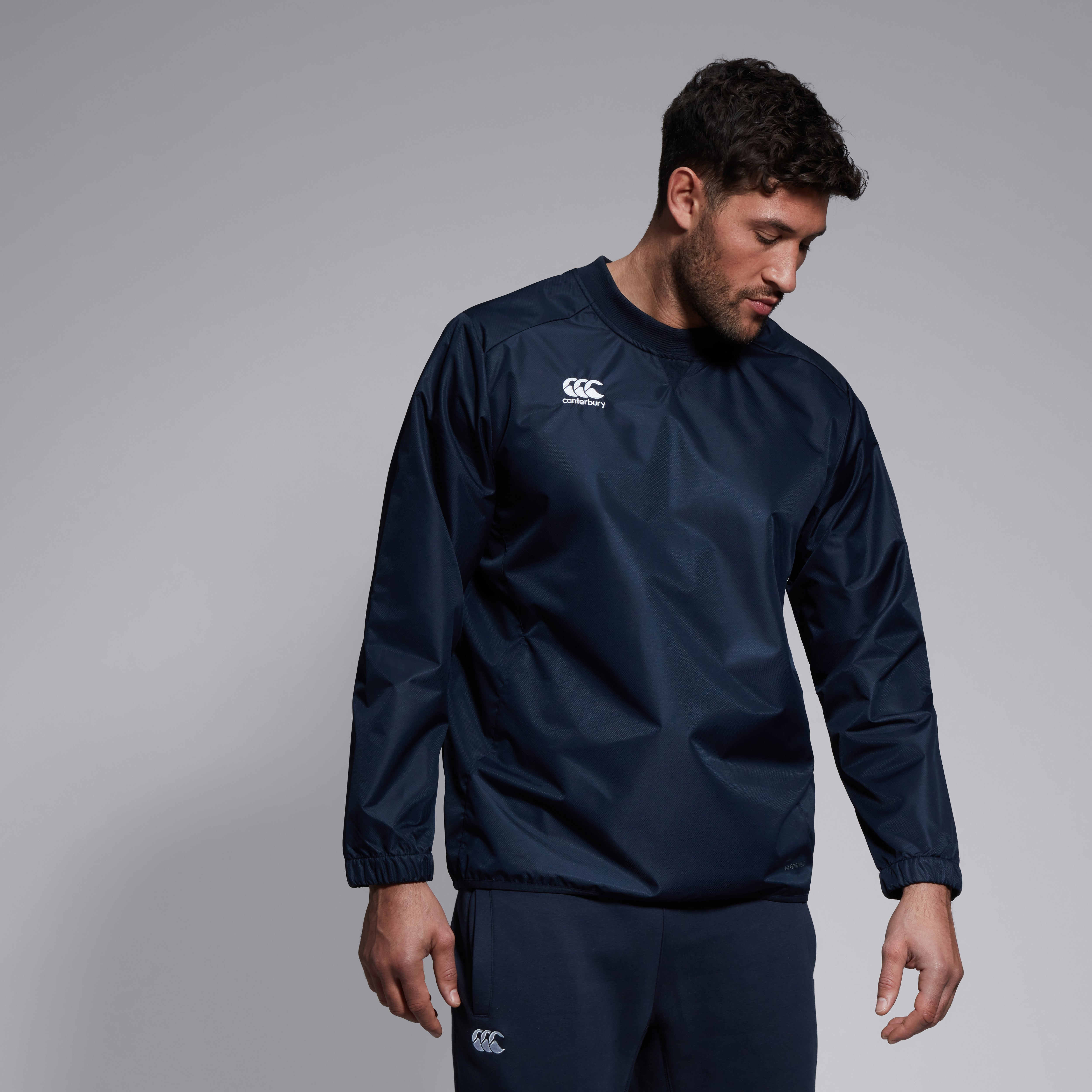 canterbury-club-vaposhield-contact-top-maglia-allenamento-antipioggia-uomo-blu-n image 2