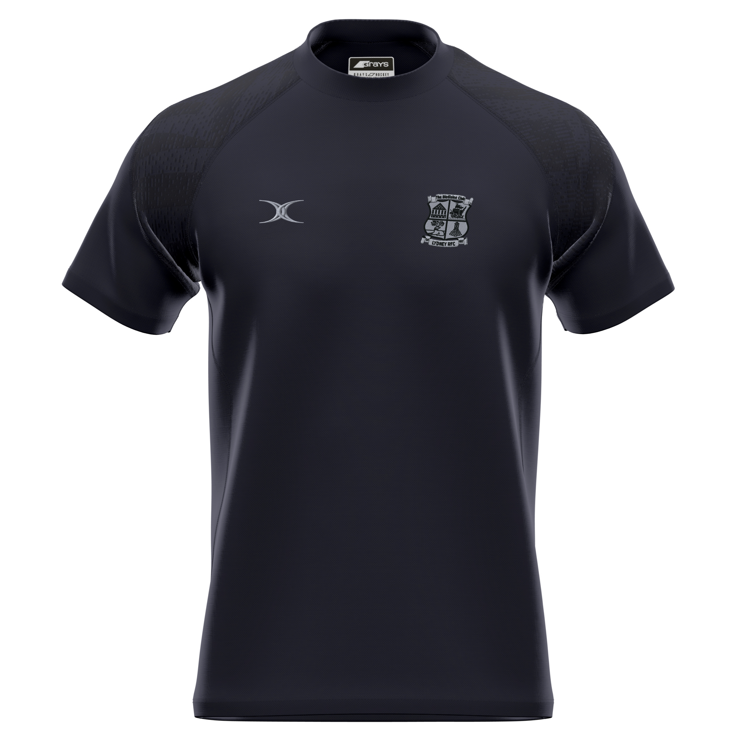 gilbert-rugby-lydney-rfc-gts-maglia-junior-manica-corta-nera image 1