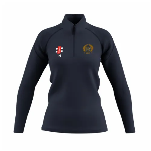gray-nicolls-gts-pile-1-4-zip-donna-old-rutlishians-cc-blu-navy-scuro image 1