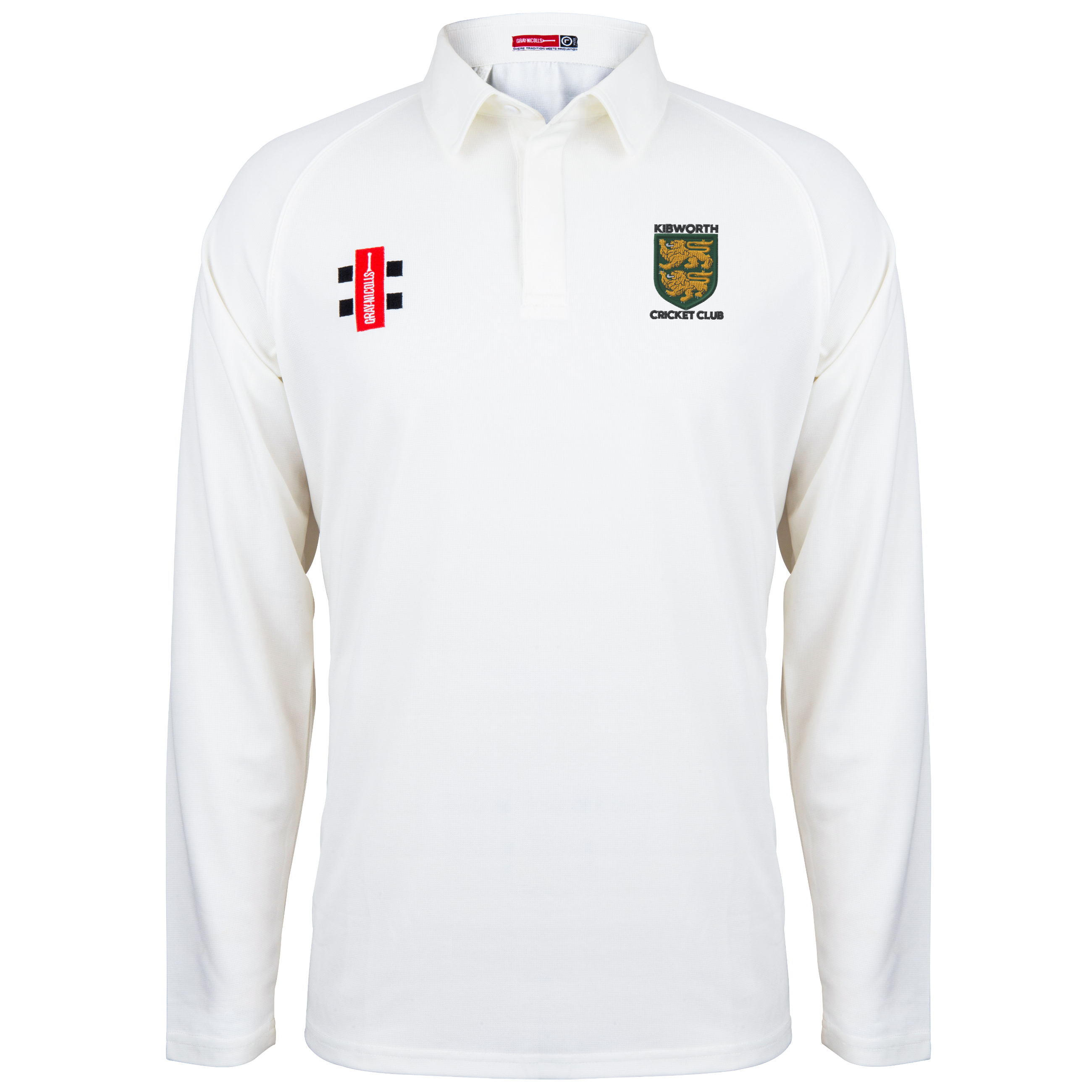 gray-nicolls-matrix-v2-maglia-cricket-l-s-junior-ivory-kibworth-cc image 1