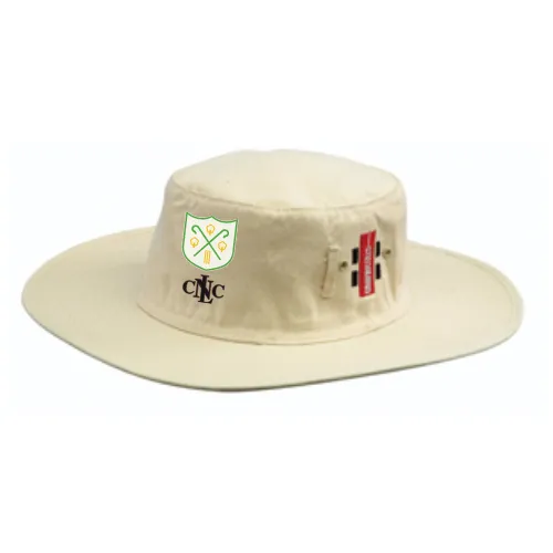 gray-nicolls-sun-hat-cappello-cricket-north-london-cc-adulto-crema image 1