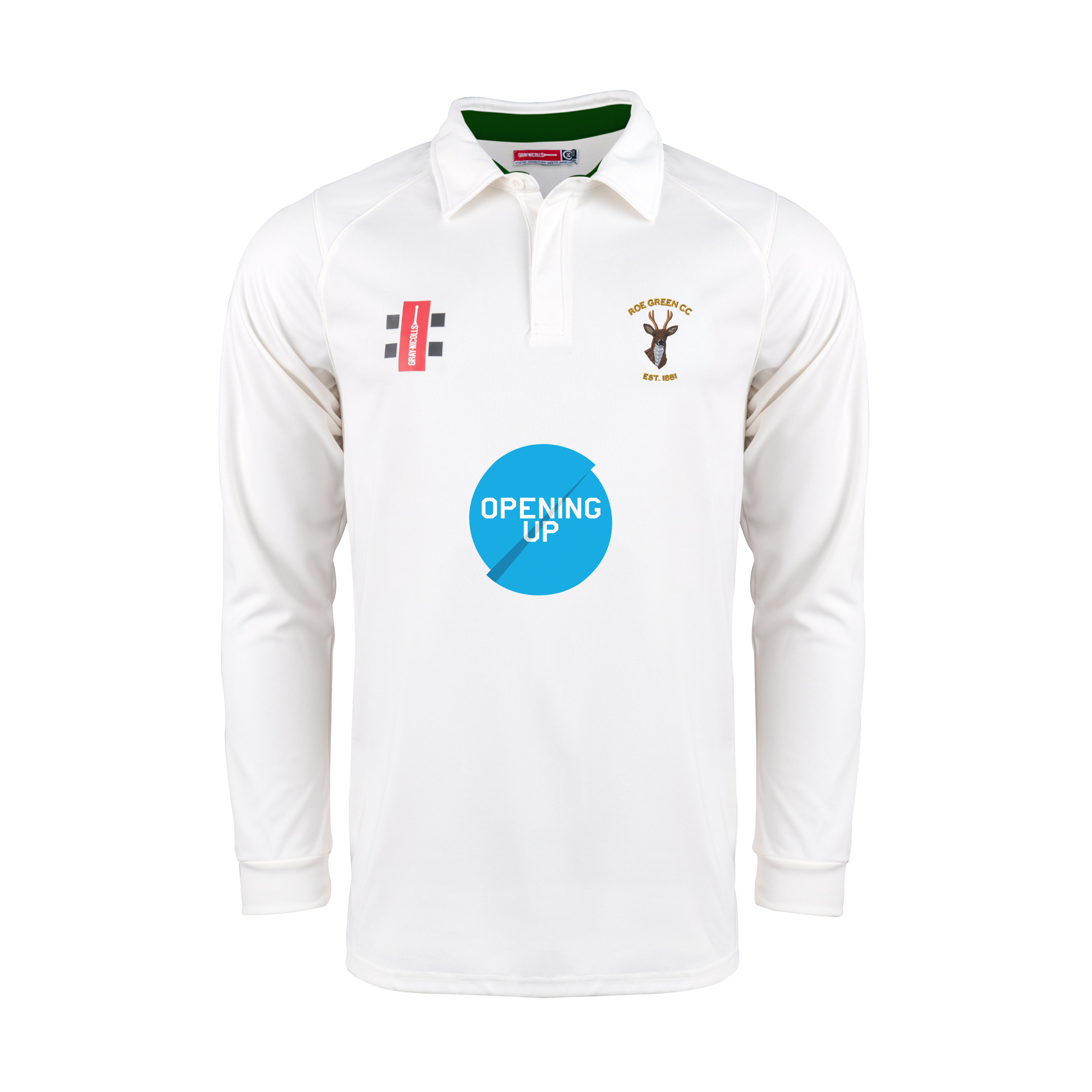 gray-nicolls-roe-green-cc-senior-maglia-l-s-pro-performance-v2-avorio-verde image 1