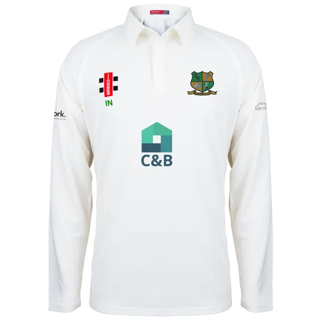 gray-nicolls-ridgeway-cc-senior-maglia-manica-lunga-matrix-v2-avorio image 1
