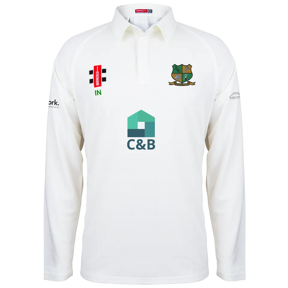 gray-nicolls-ridgeway-cc-senior-maglia-manica-lunga-matrix-v2-avorio image 1