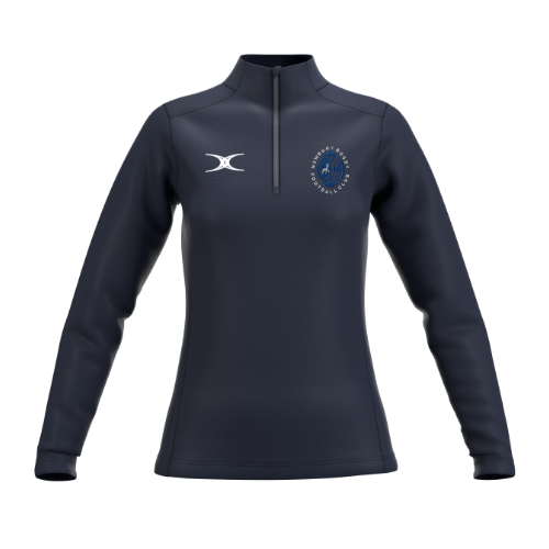 gilbert-rugby-newbury-rfc-atom-pile-donna-1-4-zip-blu-navy image 1