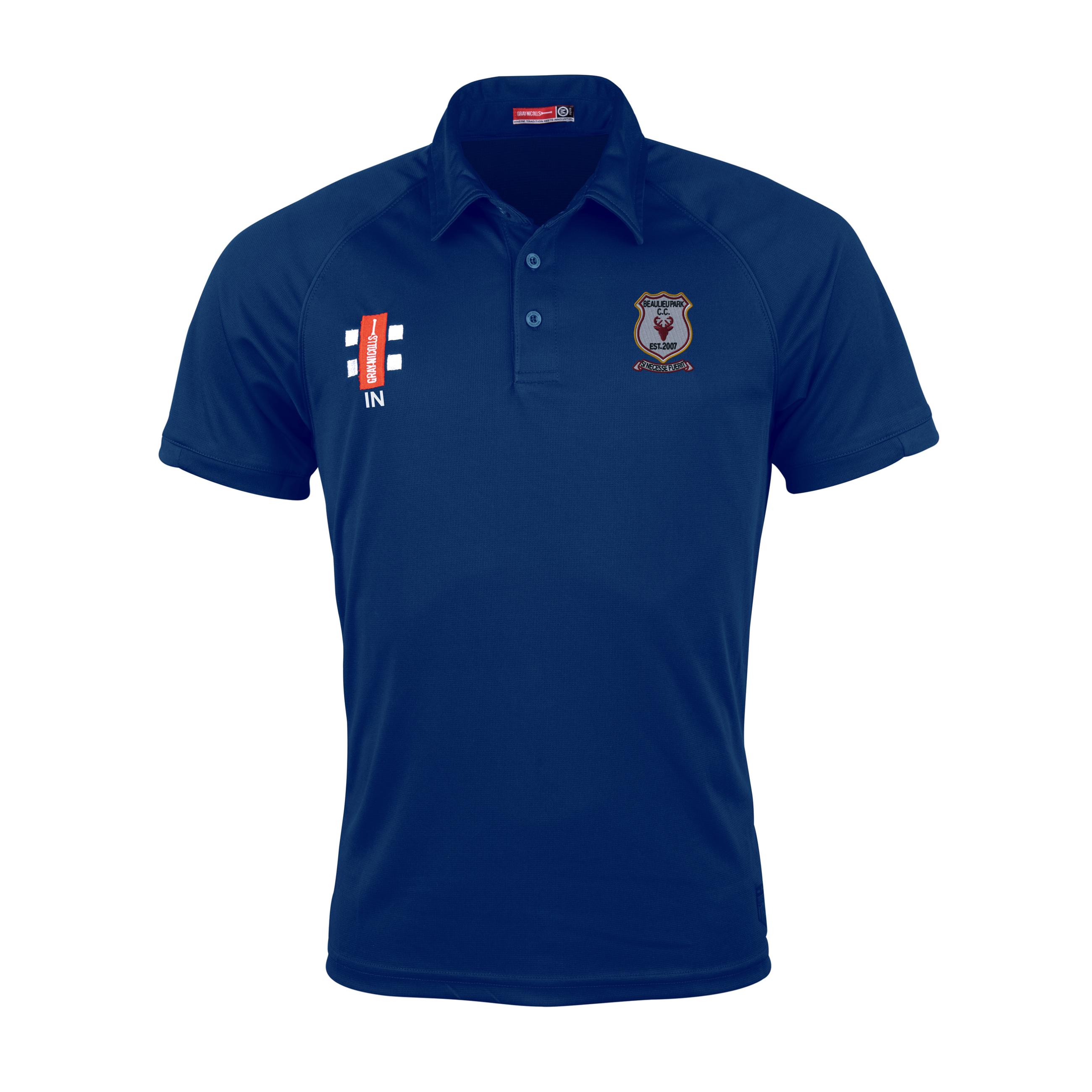 gray-nicolls-beaulieu-park-cc-matrix-v2-polo-manica-corta-senior-navy image 1