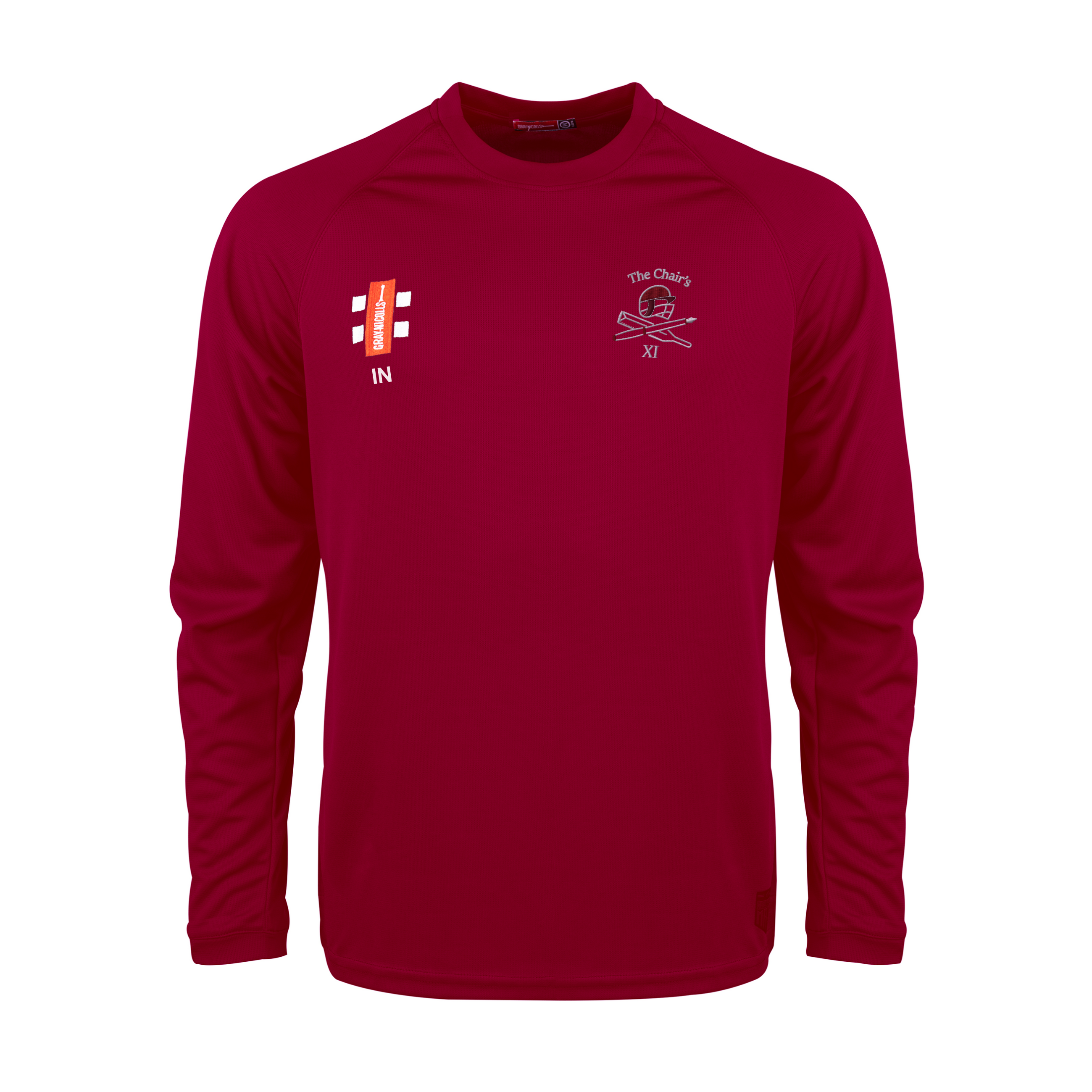 gray-nicolls-matrix-v2-t-shirt-manica-lunga-senior-the-chairs-xi-bordeaux image 1
