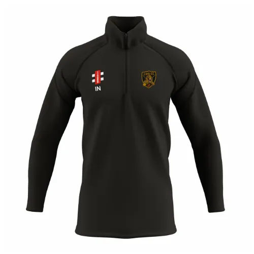 gray-nicolls-gts-pile-1-4-zip-junior-nero-luton-women-girls-cricket-club image 1