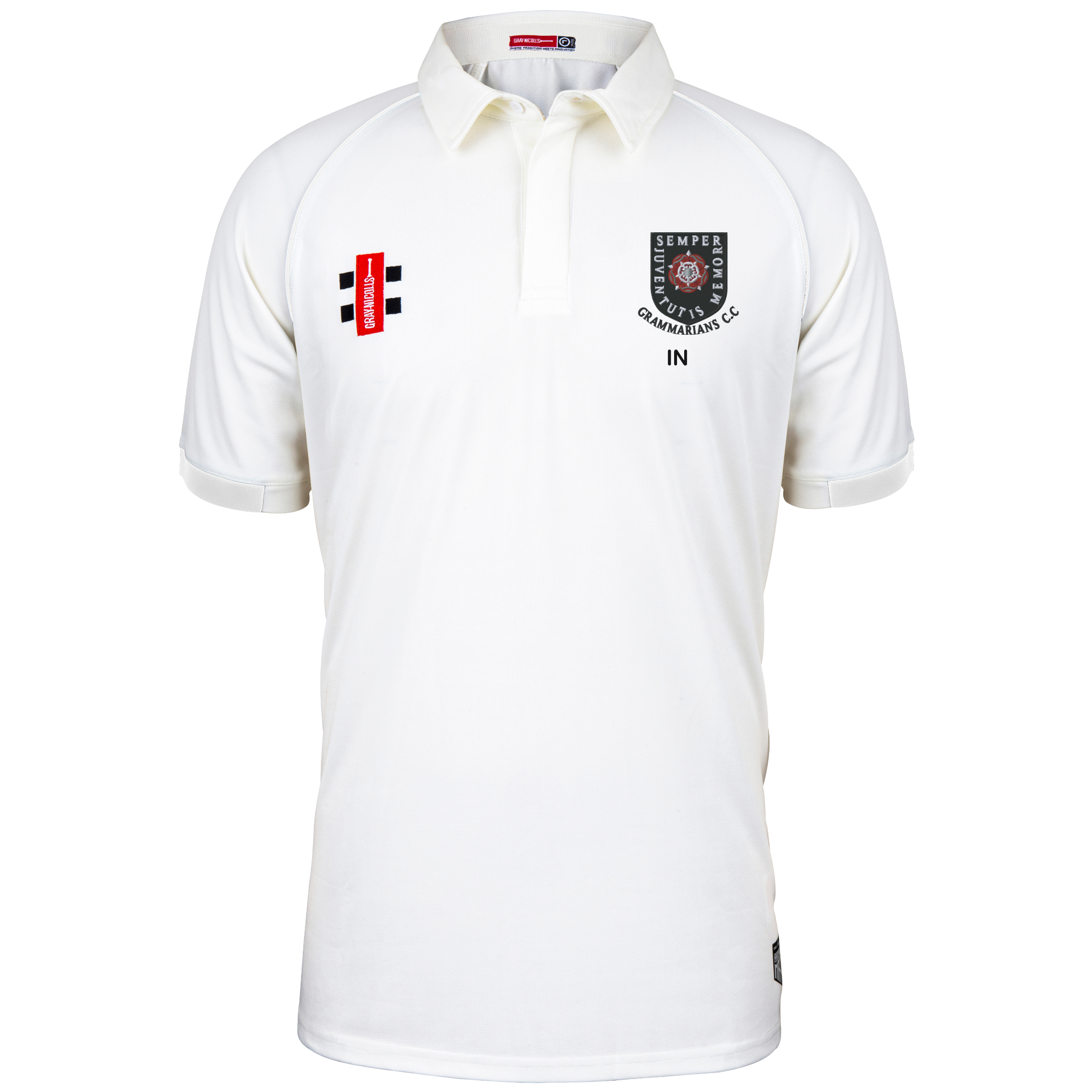 gray-nicolls-wellingborough-old-grammarians-matrix-v2-maglia-cricket-manica-cort image 1