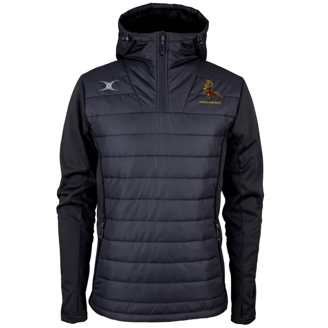 gilbert-rugby-andover-rfc-senior-pro-active-giacca-quarter-zip-nera image 1